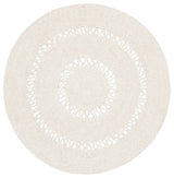Safavieh Braided 3'-0" x 3'-0" Rug in Beige