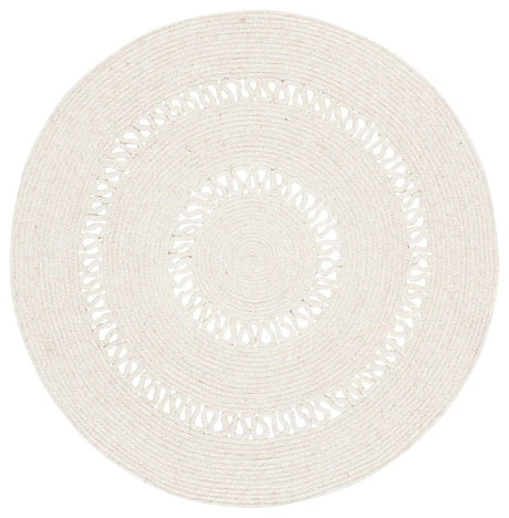 Safavieh Braided 3'-0" x 3'-0" Rug in Beige