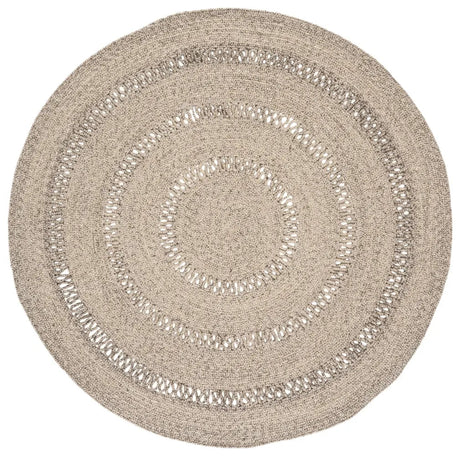 Safavieh Braided 5'-0" x 5'-0" Rug in Grey / Silver