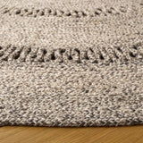 Safavieh Braided 5'-0" x 5'-0" Rug in Grey / Silver