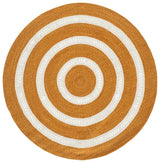 Safavieh Braided 5'-0" x 5'-0" Rug in Gold / Ivory