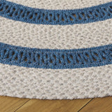 Safavieh Braided 5'-0" x 5'-0" Rug in Blue / Grey