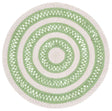 Safavieh Braided 3'-0" x 3'-0" Rug in Green / Pink