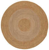 Safavieh Braided 5'-0" x 5'-0" Rug in Natural / Gold