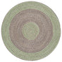 Safavieh Braided 3'-0" x 3'-0" Rug in Grey / Green