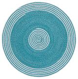 Safavieh Braided 3'-0" x 3'-0" Rug in Turquoise / Pink