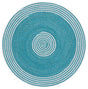 Safavieh Braided 3'-0" x 3'-0" Rug in Turquoise / Pink