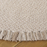 Safavieh Braided 5'-0" x 5'-0" Rug in Beige / Ivory