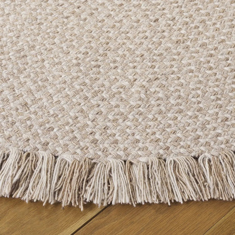 Safavieh Braided 5'-0" x 5'-0" Rug in Beige / Ivory