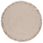 Safavieh Braided 5'-0" x 5'-0" Rug in Beige / Ivory