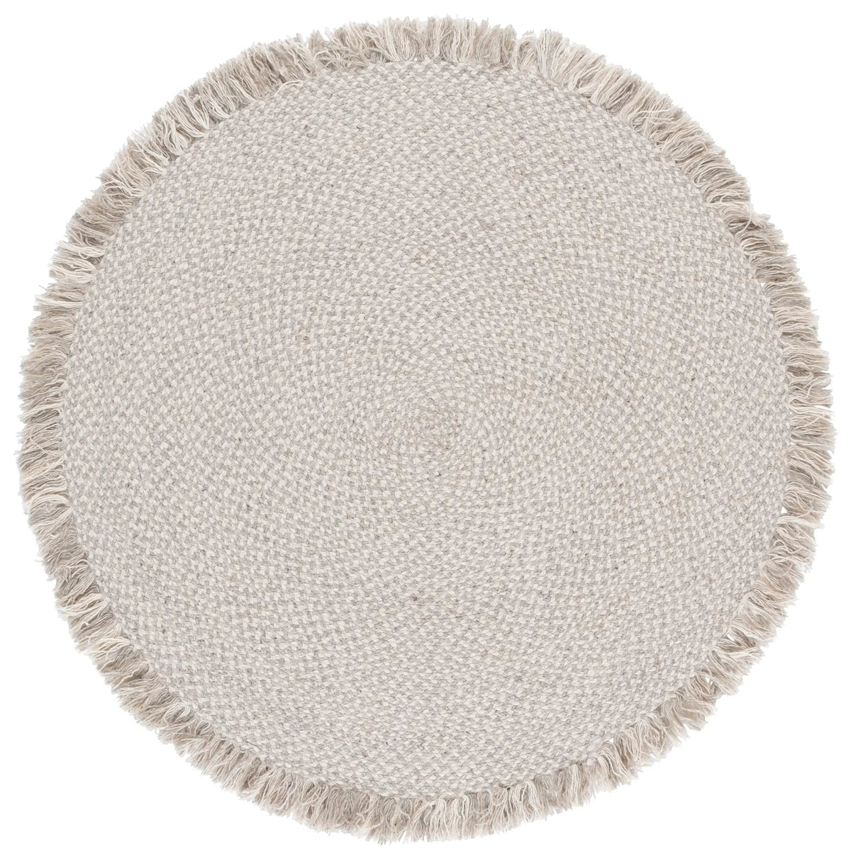 Safavieh Braided 5'-0" x 5'-0" Rug in Grey / Ivory