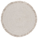 Safavieh Braided 5'-0" x 5'-0" Rug in Grey / Ivory