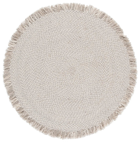 Safavieh Braided 5'-0" x 5'-0" Rug in Grey / Ivory