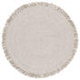 Safavieh Braided 5'-0" x 5'-0" Rug in Grey / Ivory