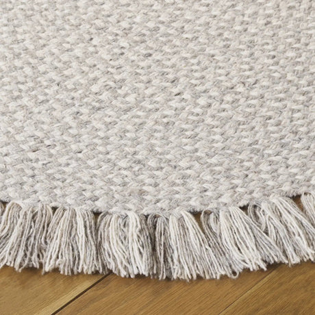 Safavieh Braided 5'-0" x 5'-0" Rug in Grey / Ivory
