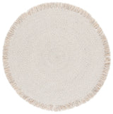 Safavieh Braided 5'-0" x 5'-0" Rug in Silver / Beige