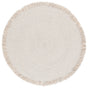 Safavieh Braided 5'-0" x 5'-0" Rug in Silver / Beige