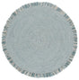 Safavieh Braided 5'-0" x 5'-0" Rug in Blue / Ivory