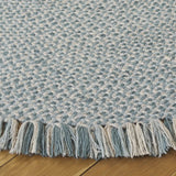 Safavieh Braided 5'-0" x 5'-0" Rug in Blue / Ivory