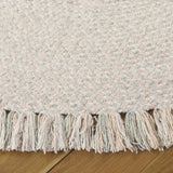 Safavieh Braided 5'-0" x 5'-0" Rug in Sage / Peach
