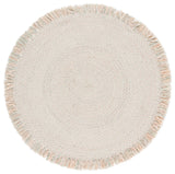 Safavieh Braided 5'-0" x 5'-0" Rug in Sage / Peach