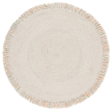 Safavieh Braided 5'-0" x 5'-0" Rug in Sage / Peach
