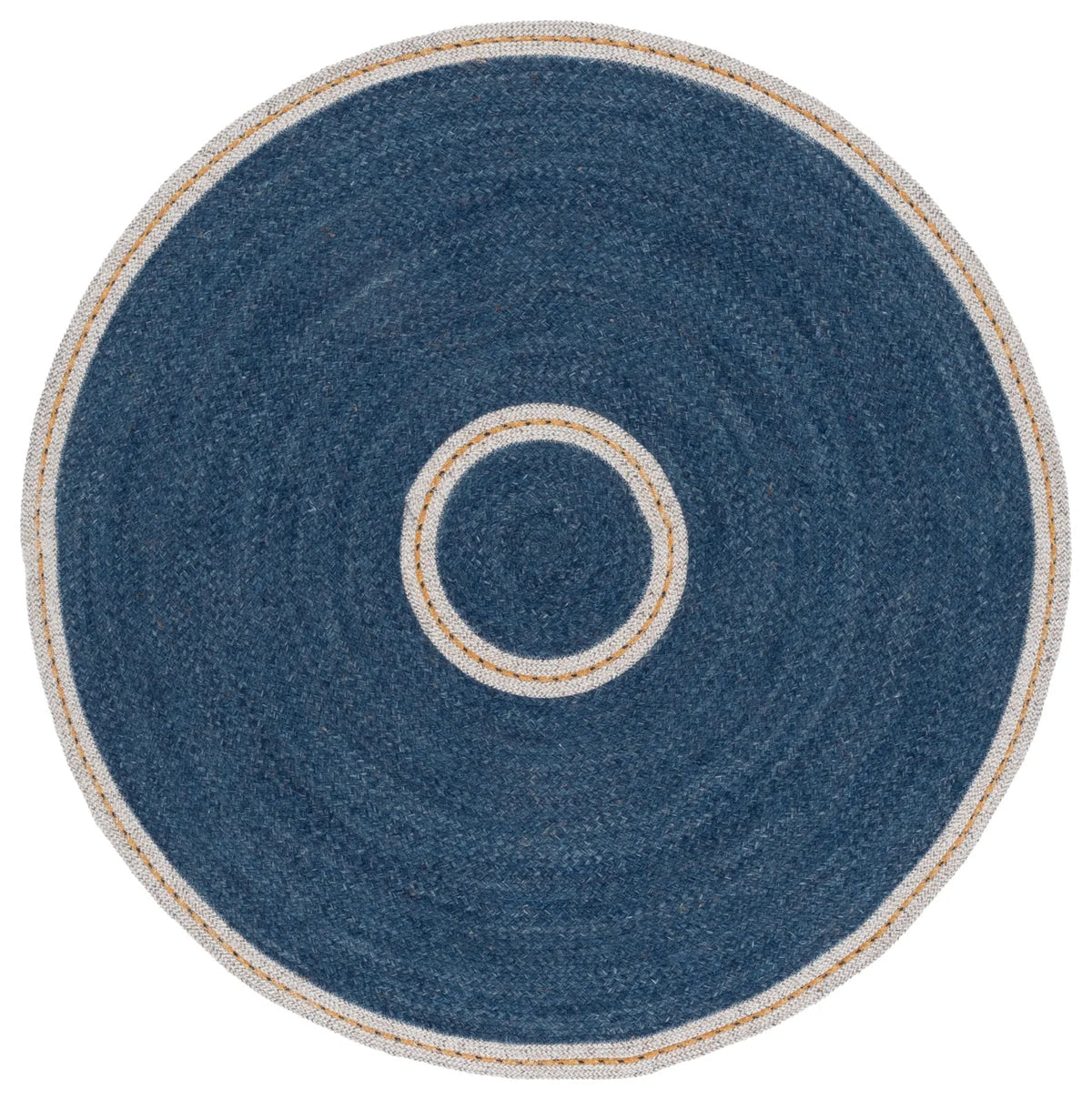 Safavieh Braided 5'-0" x 5'-0" Rug in Blue / Beige