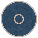 Safavieh Braided 5'-0" x 5'-0" Rug in Blue / Beige