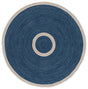 Safavieh Braided 5'-0" x 5'-0" Rug in Blue / Beige