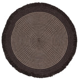 Safavieh Braided 5'-0" x 5'-0" Rug in Brown