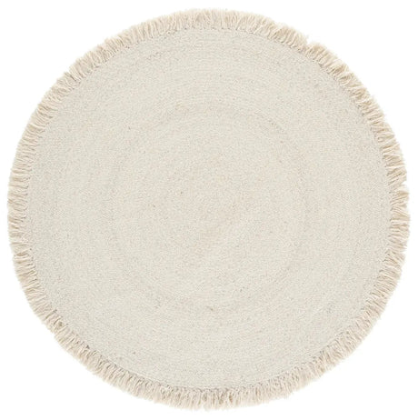Safavieh Braided 5'-0" x 5'-0" Rug in Silver / Ivory
