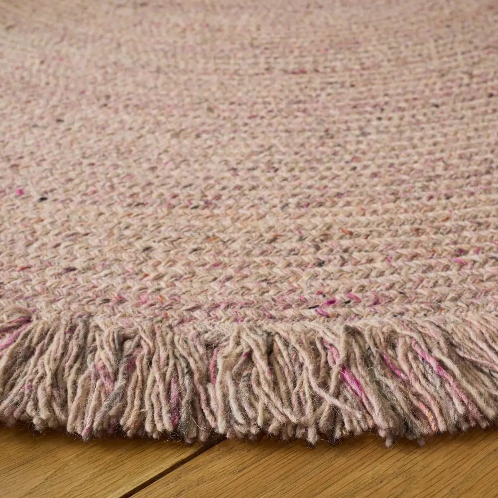 Safavieh Braided 5'-0" x 5'-0" Rug in Pink