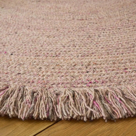 Safavieh Braided 5'-0" x 5'-0" Rug in Pink