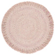 Safavieh Braided 3'-0" x 3'-0" Rug in Pink