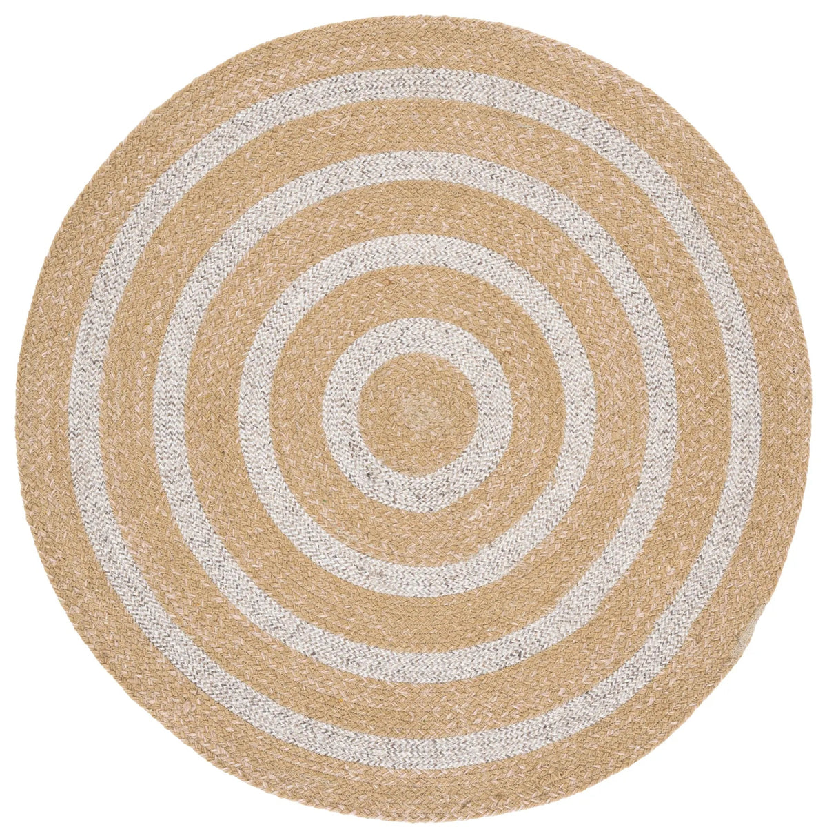 Safavieh Braided 3'-0" x 3'-0" Rug in Natural / Silver