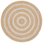 Safavieh Braided 3'-0" x 3'-0" Rug in Natural / Silver