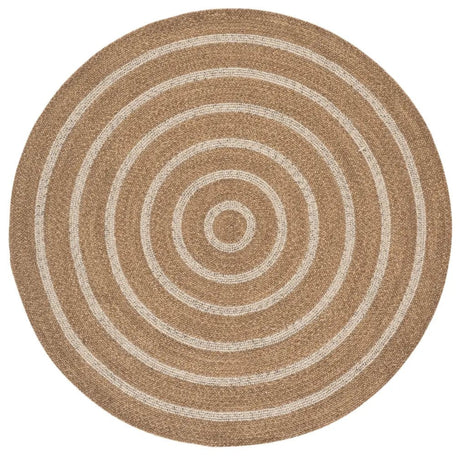 Safavieh Braided 5'-0" x 5'-0" Rug in Natural / Silver