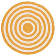Safavieh Braided 3'-0" x 3'-0" Rug in Gold / Peach