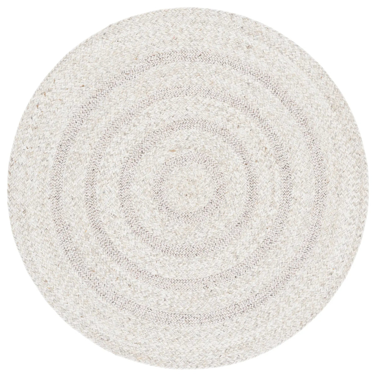 Safavieh Braided 3'-0" x 3'-0" Rug in Silver / Ivory