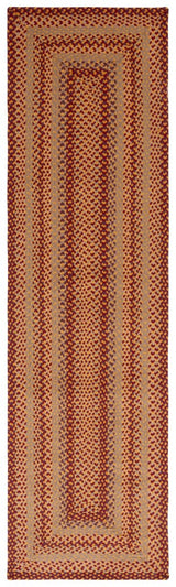 Safavieh Braided Brd651C Yellow/Red Rug.