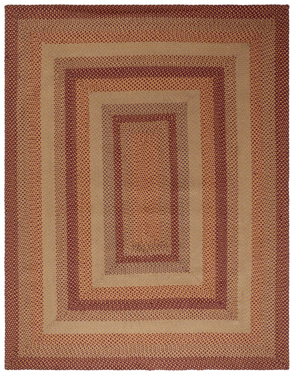 Safavieh Braided Brd651C Yellow/Red Rug.