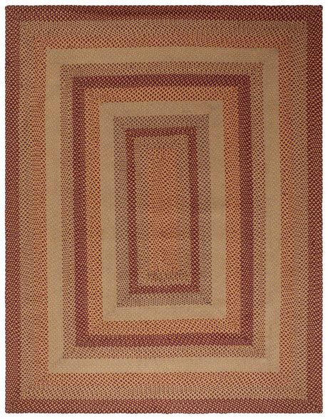 Safavieh Braided Brd651C Yellow/Red Rug.