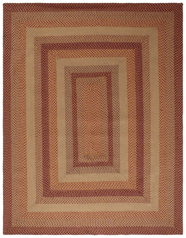 Safavieh Braided Brd651C Yellow/Red Rug.