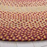 Safavieh Braided Brd651C Yellow/Red Rug.