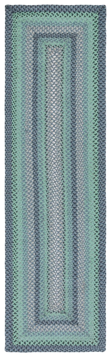 Safavieh Braided Brd651F Grey/Green Rug.