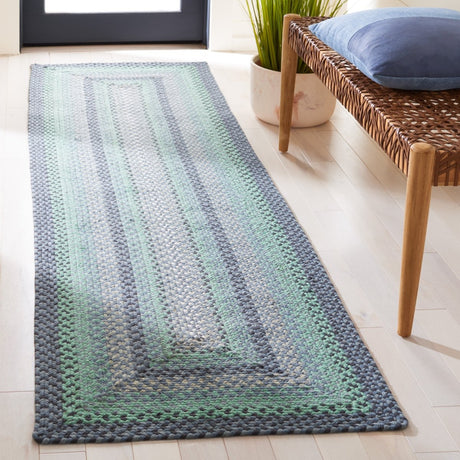 Safavieh Braided Brd651F Grey/Green Rug.