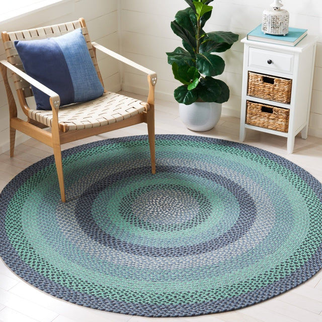 Safavieh Braided Brd651F Grey/Green Rug.