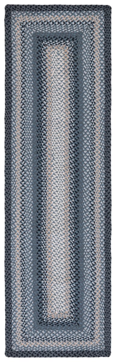 Safavieh Braided Brd651H Dark Grey/Blue Rug.