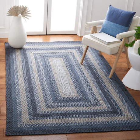 Safavieh Braided Brd651H Dark Grey/Blue Rug.