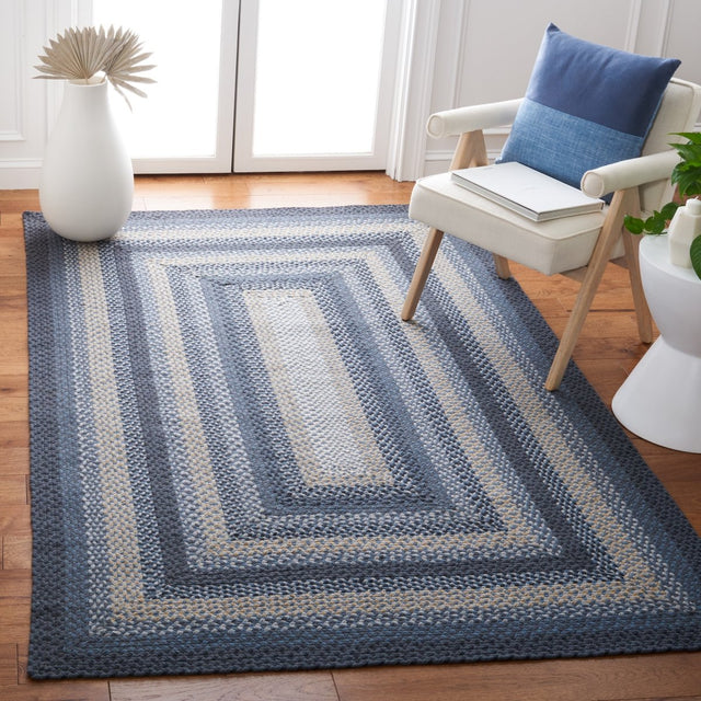 Safavieh Braided Brd651H Dark Grey/Blue Rug.